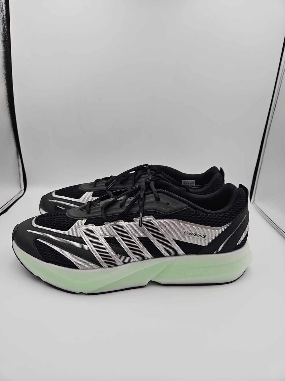 Adidas Black & Mint Lightstride Running Sneakers